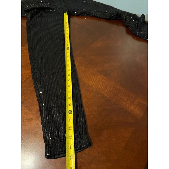 Styles By Callie Black Sequin Pants Medium - Picture 8 of 9